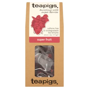 Super Fruit Tea Bags - Tea Pigs - Biodegradable Tea Temples - Fruit Tea - Picture 1 of 1