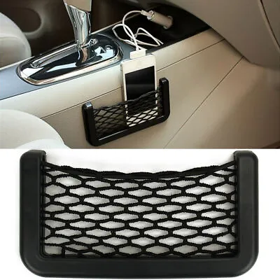1x Auto Car Interior Body Edge Elastic Net Storage Mesh Phone Holder Accessories • 3.10€
