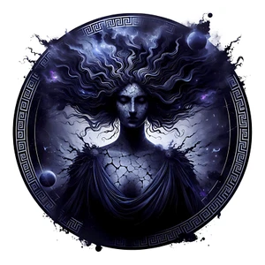 Nyx Greek Goddess Decal - Ancient Greece Decal - Olympus Greek God 3" Decal - Picture 1 of 1