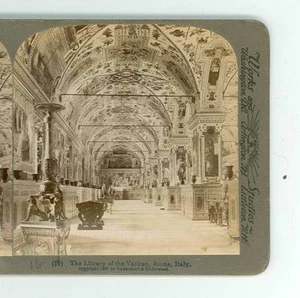 B1089 U&U 16 The Library Of The Vatican Rome Italy D - Picture 1 of 2