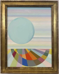 Original 1974 Michiel Gloeckner “The Beginning” Colorful Abstract Oil SIGNED - Picture 1 of 9