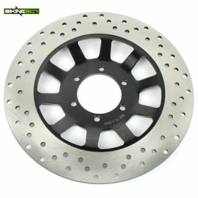 267mm Round Rear Brake Rotor Disc For Yamaha XS360 XS400 SR500 1977 1978 1979 - Imagem 1 de 4