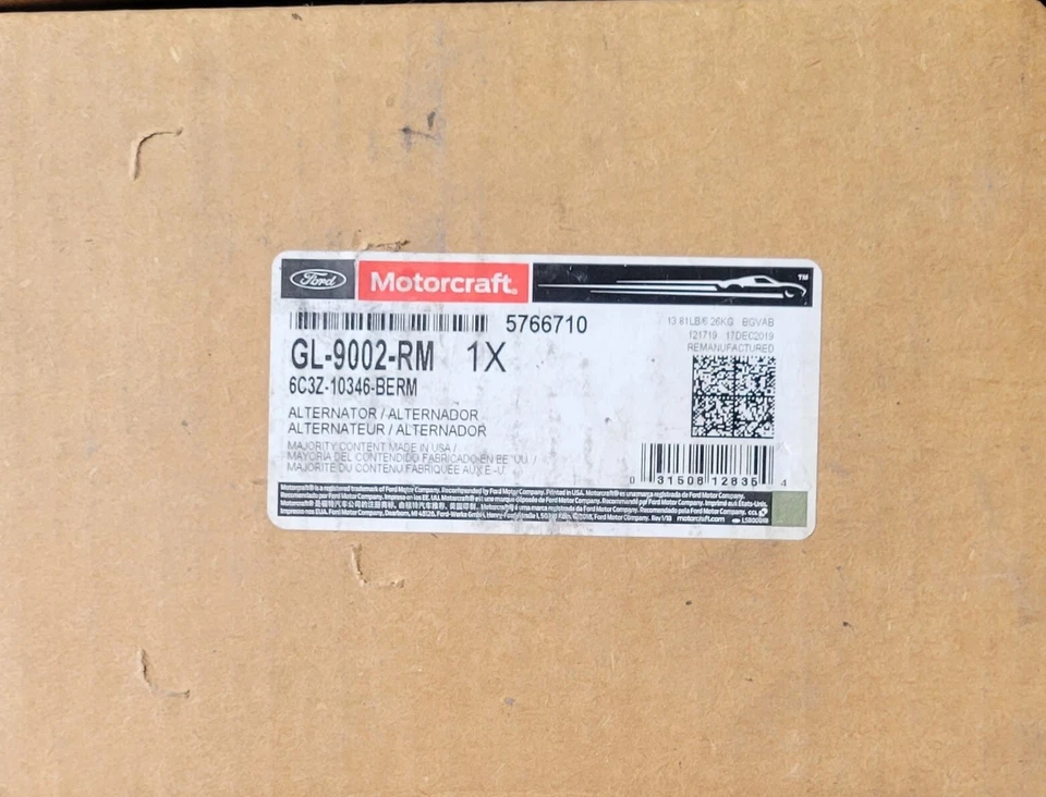 Motorcraft GL-9002-RM 99-07 6.0 Seal Ford Powerstroke  Alternator ^ - Image 1 of 1