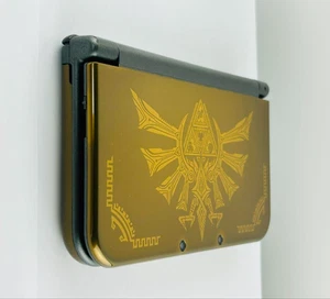 Nintendo 3DS LL The Legend of Zelda Hyrule Edition Gold IPS Top Screen Console - Picture 1 of 24
