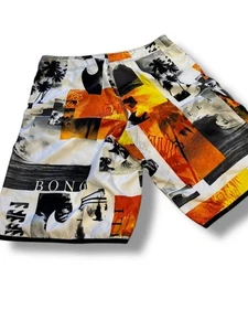 Bilabong Herren Boardwalk Badeshorts Größe 36 hellgelb orange-weiß Design - Bild 1 von 8