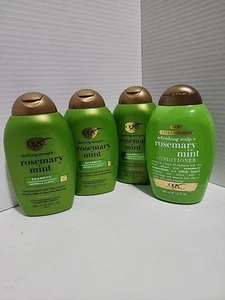 Menge 4 OGX Klärende Stärke + Rosmarin Minze Haar 2 Shampoo & 2 Bedingungen 13 Oz. - Bild 1 von 6