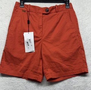 Lacoste Damen Größe 2 Orange Chino Fit Baumwolle Shorts Neu (M9) - Bild 1 von 10