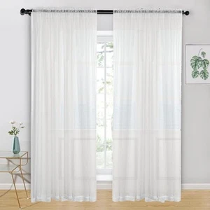 Polyester Curtains Easy Install Curtains Add Elegance To Room Easy To Clean - Picture 1 of 11