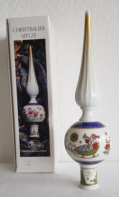 (H6) Hutschenreuther Christbaumspitze handvergoldet 26 cm Olé Winter OVP - Bild 1 von 4