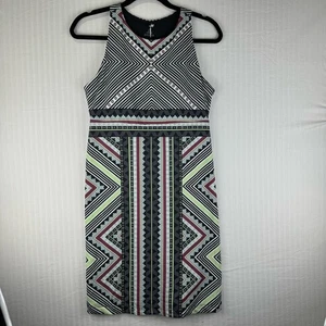 Prana Sporty Mini Dress Racer Back Size Small Ariel Aztec Print Built-In Bra - Picture 1 of 10