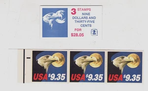 US Scott (2x) # 1909a MINT / NH Complete Eagle & Moon Booklets FACE $56 SCV $115 - Picture 1 of 4