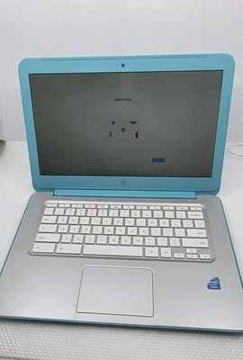 HP Chrome Book (32GB, Intel Celeron N3060, 4GB) Laptop - Blue - Image 1 of 4