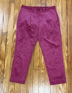 NEW NWOT Bonobos Slim Fit Stretch Corduroy Flat Front Pants Size 32 X 27 Short - Picture 1 of 3