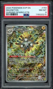 2024 PSA 8 Pokemon Surging Sparks Magneton SVP 159 Promo Card - Bild 1 von 2
