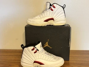 Nike Air Jordan 12 Retro 'Twist' White/ Red GS (153265-106) Size 4 Y Shoes - Picture 1 of 10