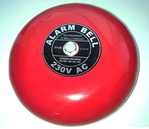 TIMBRE INDUSTRIAL 150MM 6" PULGADAS 95DB ALTA SONORIDAD POTENCIA 25W ROJO BD7555 - Imagen 1 de 1