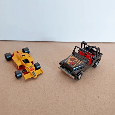 Majorette 批量 2 件 法国 F1 赛车壳车 #238 & 吉普 4 x 4 #268 — 第 1/3 张图片