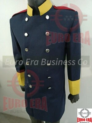 Jaqueta túnica oficial do exército de infantaria prussiana napoleônica disponível em todos os tamanhos - Imagem 1 de 4