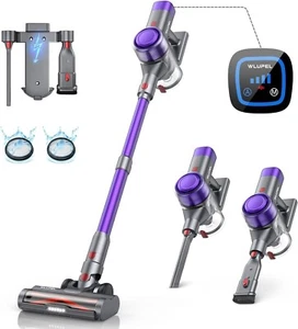 Cordless Vacuum Cleaner, 450W 33000pa Stick Touch Screen Wall Mount Charging - Picture 1 of 7