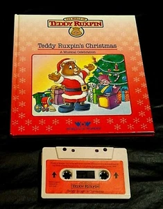 LIBRO/CINTA DE PELUCHE RUXPIN PELUCHE NAVIDAD MUNDOS DE MARAVILLAS FUNCIONA - Imagen 1 de 5