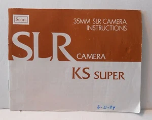 Sears 35mm SLR Camera KS Super - Instruction Booklet - Picture 1 of 4