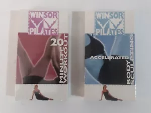2 Windsor Pilates VHS Tapes 20 Min Workout and Accelerated Body Sculpting New - Foto 1 di 6