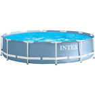 Intex Frame Pool Set Prism Rondo 126724GN,  457 x 107cm, Schwimmbad, grau