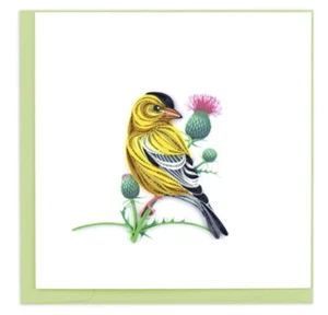 Handmade In Ho Chi Minh Quilled ‘Bird & Berries’ Greeting Card Any Occasion 3D - Picture 1 of 4