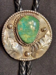 Turquoise Silver-Stone Brooch 925 Silver 42.63g (DDP006324) - Picture 1 of 5