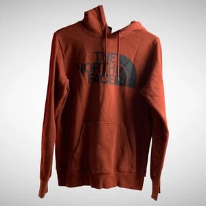 The North Face Mens Small Hoodie Burnt Orange Red Pull Over Pre Owned SKU 2 - Picture 1 of 8