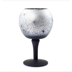 CANDELA YANKEE HALLOWEEN TELA ARAÑA PEDESTAL TÉ LUZ SOPORTE VELAS RETIRADO EN MUY BUEN ESTADO - Imagen 1 de 3