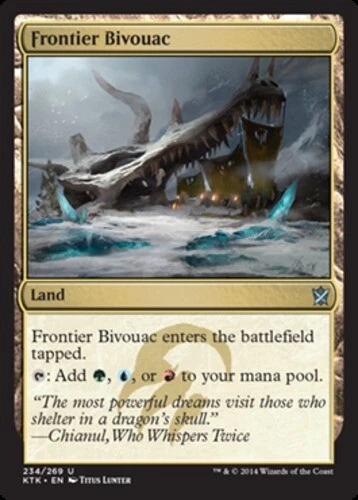 1x NM-Mint, English Foil Frontier Bivouac - Foil Khans of Tarkir  - Image 1 of 1