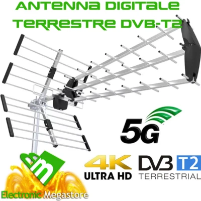 Antenna Tv Esterna Digitale Terrestre Direttiva Alto Guadagno - Immagine 1 di 2