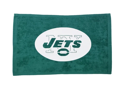 NFL New York Jets Green Rally Towel White Logo 11" x 18" 100% Cotton Cover