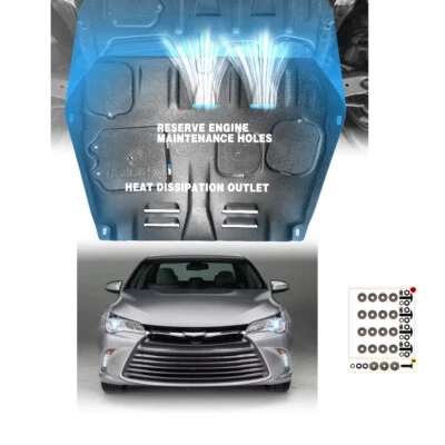 For Toyota Camry 2013-2016 Under Engine Splash Guard Front Engine Mud Flaps - Image 1 of 4