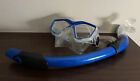 U.S. Divers Icon Mask with Snorkel Diving Set Blue Tempered