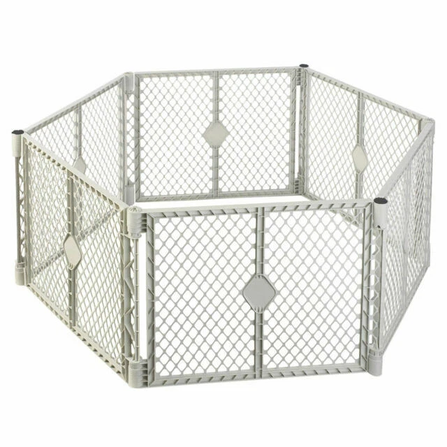 North States 8669 Superyard Classic Play Pen - Grey