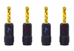 4 piezas de caja - MPS Shark-4 altavoz de audio cable tornillo enchufe plátano conector - Imagen 1 de 2