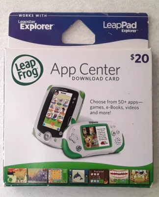 *********** NEW Leapfrog $20 App Center Download Card Works w/ Leapster Explorer - Image 1 of 2