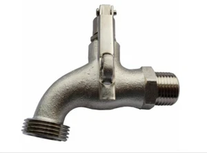 Lockable Water Garden Tap, Std Aust. Fitting & Thread, Chrome/Brass. Free Post!