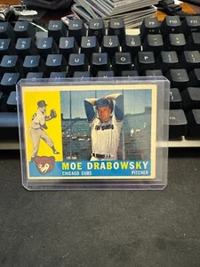 1960 Topps Baseball Card Moe Drabowsky Chicago Cubs #349 EX - Picture 1 of 2