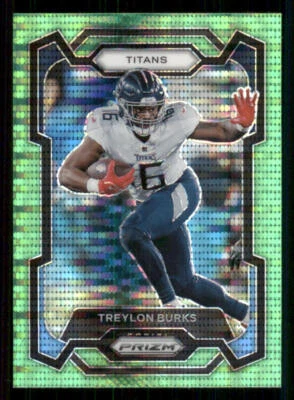 2023 Panini Prizm Prizms Neon Green Pulsar #291 Treylon Burks - Image 1 of 2