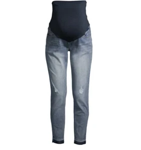Time & True Maternity Straight Leg Jeanswith Released Hem XXL (20) NEW - Picture 1 of 4