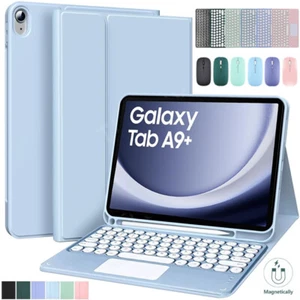 For Samsung Galaxy Tab A9+ S9 EF S8 S7 S6 Lite Touchpad Keyboard Case with Mouse - Picture 1 of 45