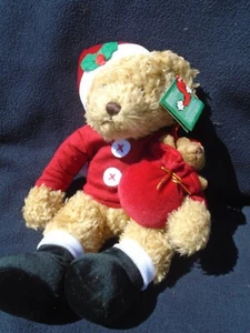 AVON SAMMY SANTA PLUSH STUFFED BEAR 2001 - Picture 1 of 5