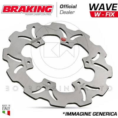 WF8114 FRONT BRAKE DISC BRAKING WAVE W-FIX HONDA MSX (GROM) 125 2013-2017 - Image 1 of 4