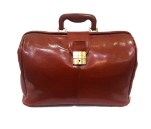 BORSA DA MEDICO DOTTORE VERA PELLE "Dielle"DIPLOMAT-Leather Doctor's Medical Bag