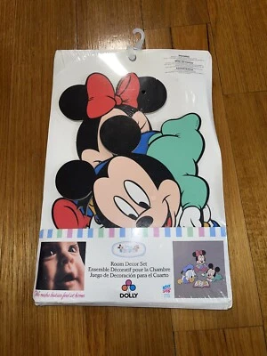 MUY RARO Juego de Decoración para Bebés Disney De Colección Dolly Inc. Mickey, Mickey & Donald Nuevo en Caja Foto 1 de 4