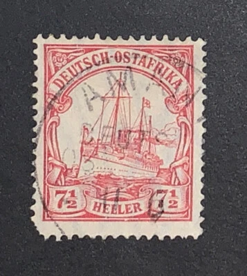 Travelstamps: GERMANY GERMAN EAST AFRICA STAMPS Kaiser’s Yacht 7½h Used Wmk - Image 1 of 4