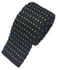 Men's Fashion Polka Dot Heart Knit Knitted Tie Slim Skinny Woven Gift